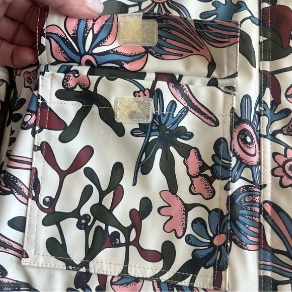 Petit Bateau Flower Print Raincoat Jacket - Picture 10 of 12